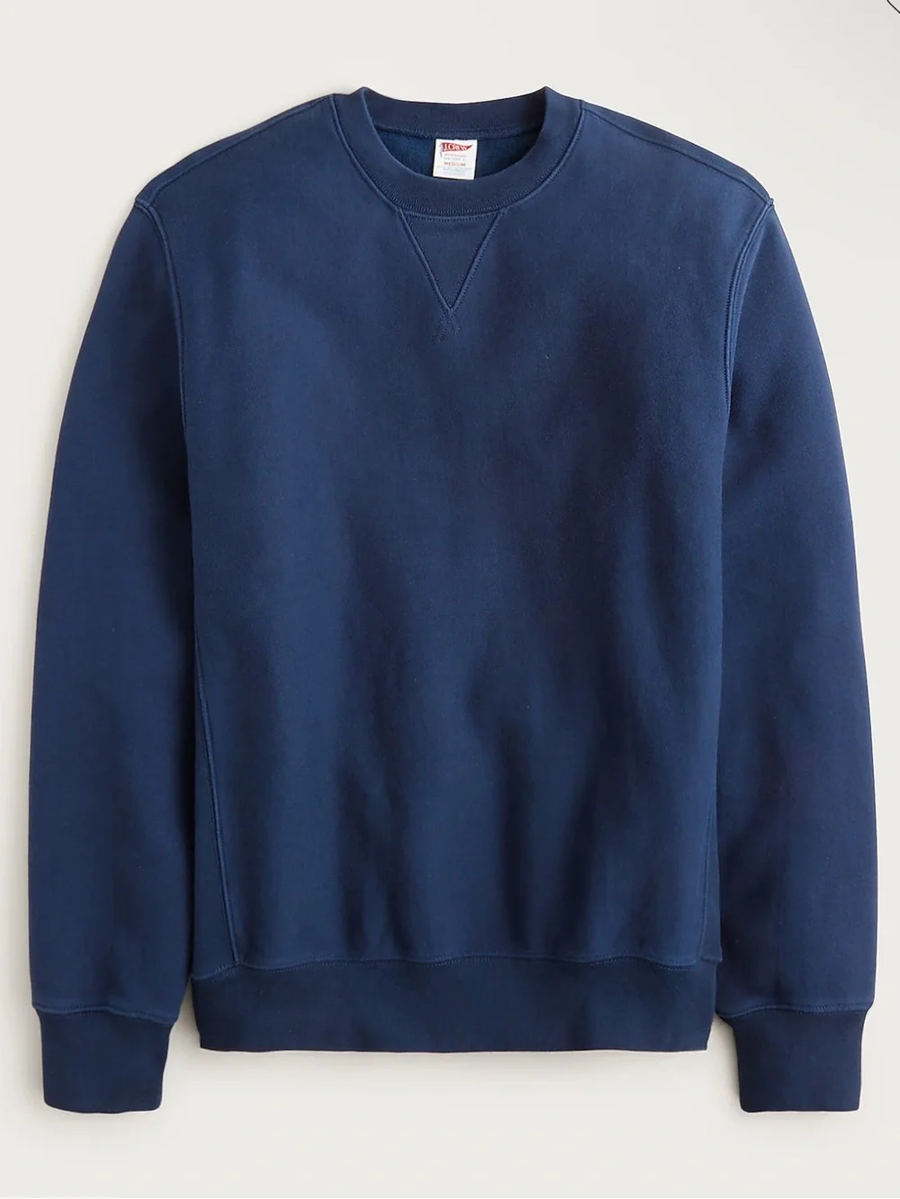 J. Crew Heritage 14 oz. fleece sweatshirt - Navy